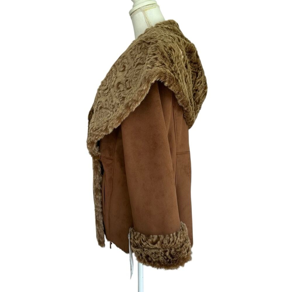 Terry Lewis - Luxuries Faux Suede and Fur Jacket, sizePS, NWT - Picture 10 of 16